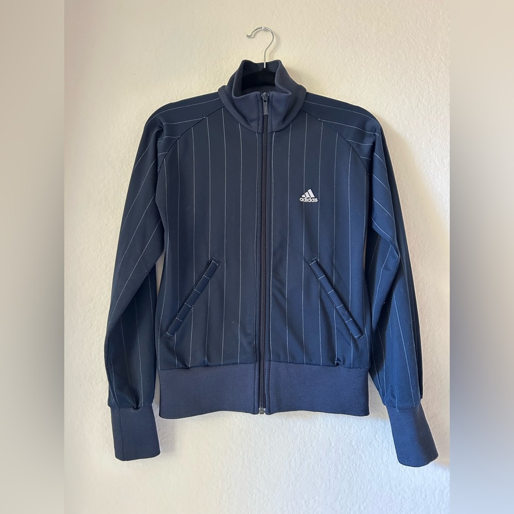 Navy Blue Adidas Track Suit Jacket